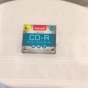 Maxell CD-R 5 Pack - Blue and White